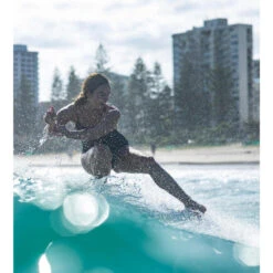 Planche Surf Longboard AQSS Vintage Log Teal 9'6 -Équipement De Natation Boutique planche surf longboard aqss vintage log teal 96 2