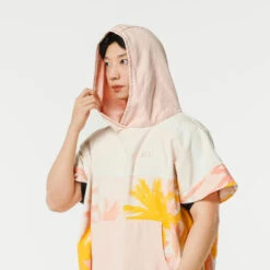 PONCHO SURF 500 ADULTE Print Sunny -Équipement De Natation Boutique poncho surf 500 adulte print sunny 9