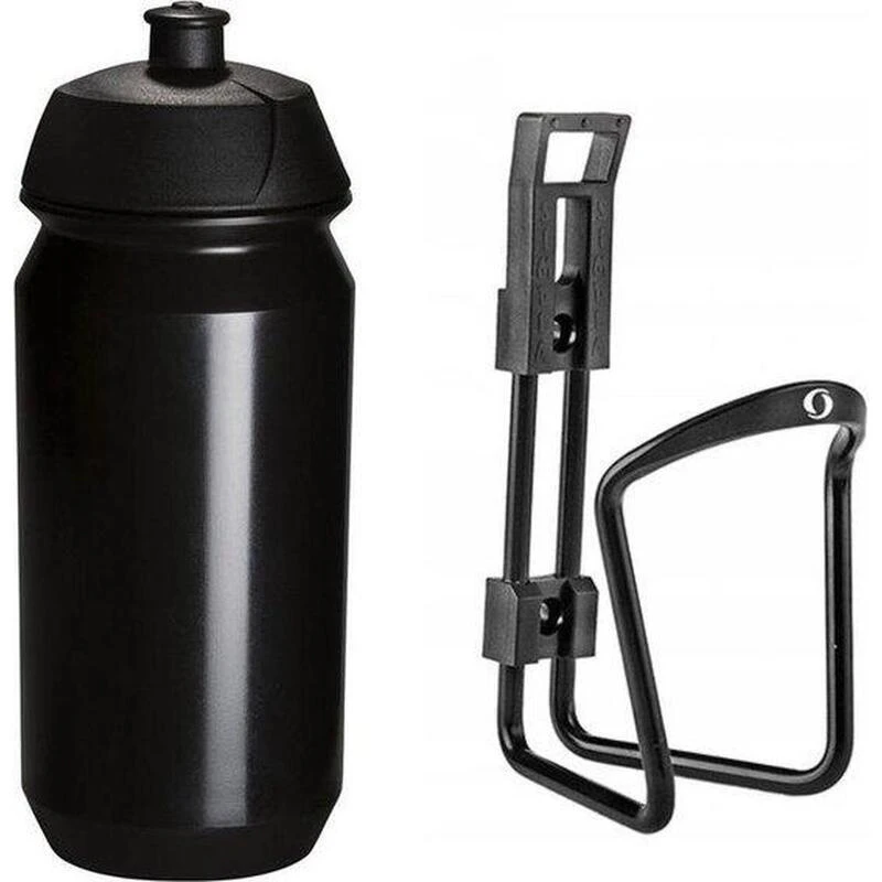 Porte-bidon Avec Bidon Tacx 500cc - Noir - Aluminium 1 Porte-bidon Avec Bidon Tacx 500cc - Noir - Aluminium