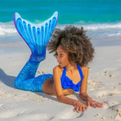 Queue De Sirène - Fin Fun - Bleue Complète Junior -Équipement De Natation Boutique queue de sirene fin fun bleue complete junior 2