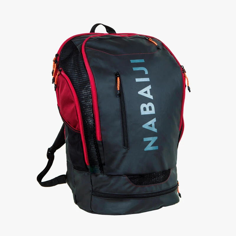 Sac A Dos Natation 40L 900 Noir Rouge 1 Sac A Dos Natation 40L 900 Noir Rouge