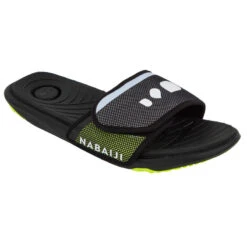 Sandale Claquette Piscine Homme SLAP 900 SOFT Noir Jaune -Équipement De Natation Boutique sandale claquette piscine homme slap 900 soft noir jaune 5