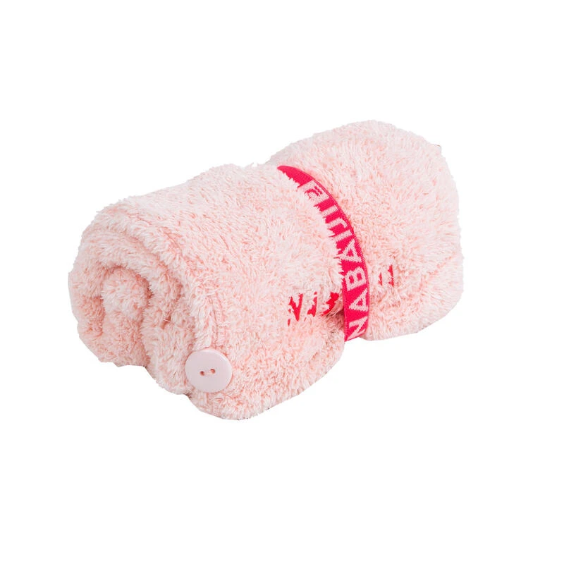 Serviette De Bain Microfibre Douce Pour Cheveux Rose Clair 2 Serviette De Bain Microfibre Douce Pour Cheveux Rose Clair – Image 2