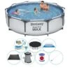 Set De Piscine - Bestway Steel Pro MAX Ronde 305x76 Cm
