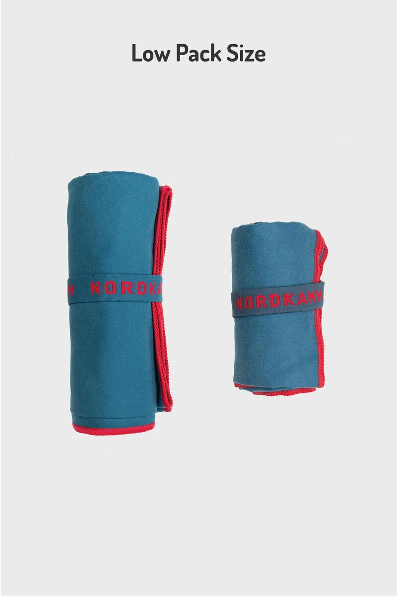 Set De Serviettes En Microfibre Certifié Oeko TEX, Ultra-léger, Bleu 4 Set De Serviettes En Microfibre Certifié Oeko TEX, Ultra-léger, Bleu – Image 4