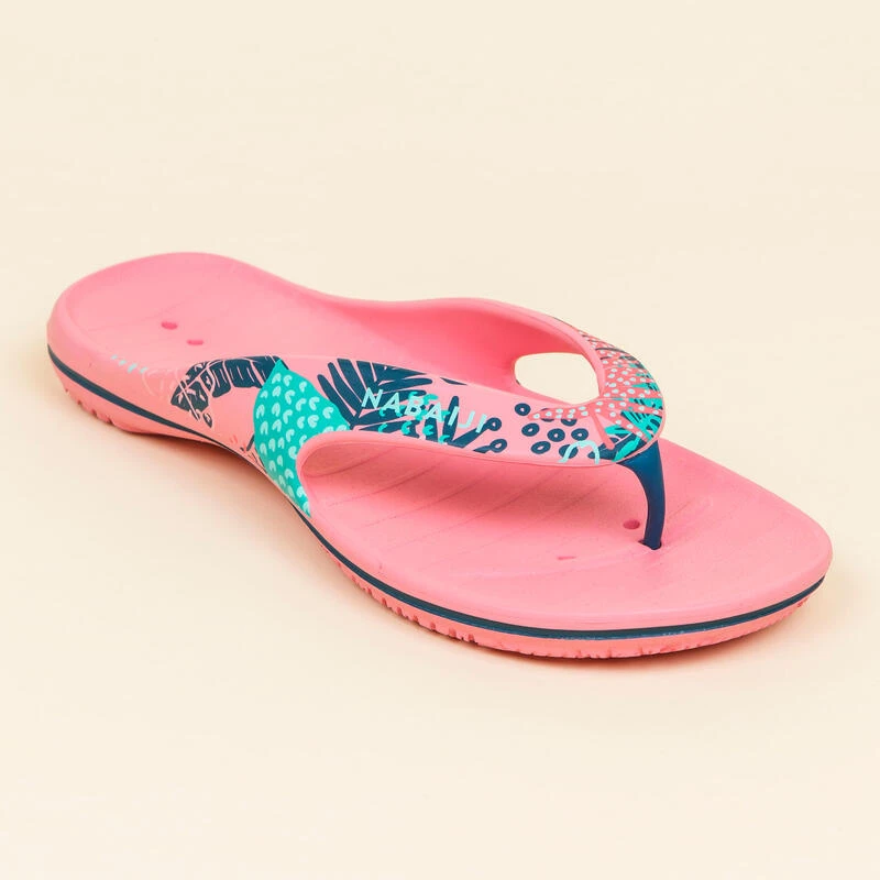 Tongs De Piscine Femme - Tonga 500 - Fern Rose Bleu 2 Tongs De Piscine Femme - Tonga 500 - Fern Rose Bleu – Image 2