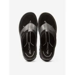 Tbs Tongs Homme - JAFFARE Noir + Tan -Équipement De Natation Boutique tongs homme jaffare noir tan 2