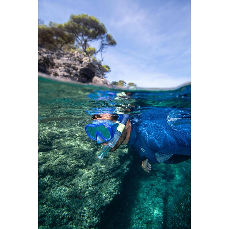 Tuba Plongée Avec Soupape - 100 Gris 2 Tuba Plongée Avec Soupape - 100 Gris – Image 2