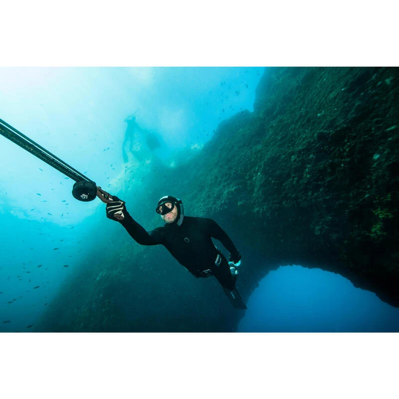 Veste Chasse Sous-marine Homme Néoprène 5mm - SPF 500 Gris Foncé 2 Veste Chasse Sous-marine Homme Néoprène 5mm - SPF 500 Gris Foncé – Image 2